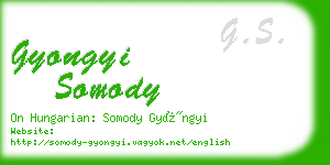 gyongyi somody business card